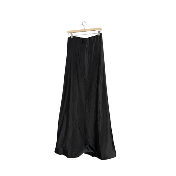 Show Me Your Mumu Tinsley Tube Dress in Black Luxe Satin M - Picture 3 of 6